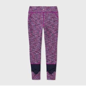 Girls' Spacedye Mesh Pieced Performance Leggings
